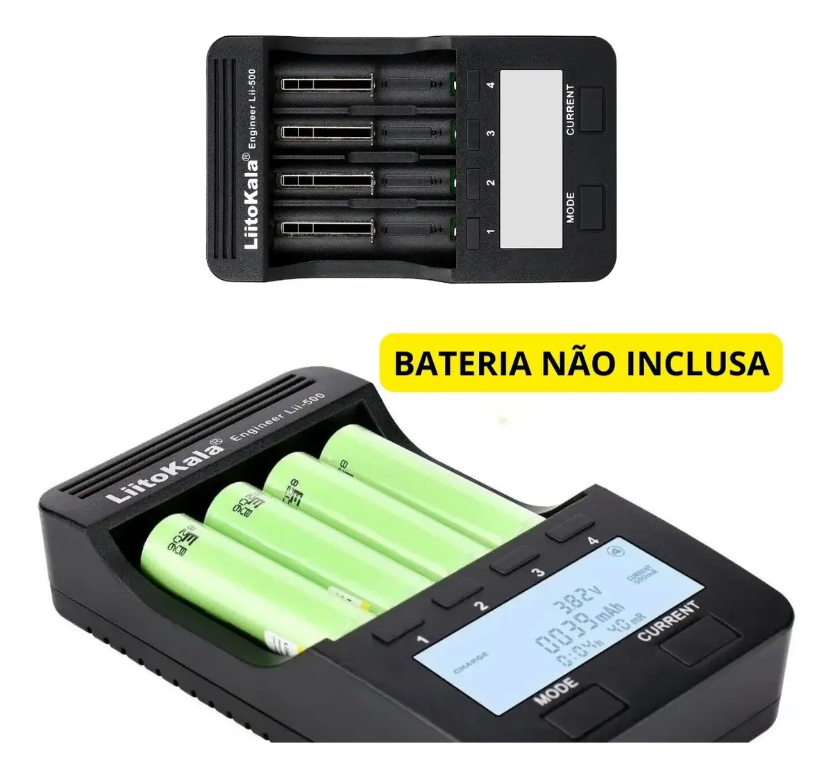 Carregador Testador De Bateria 18650 Litio Liitokala Lii-500